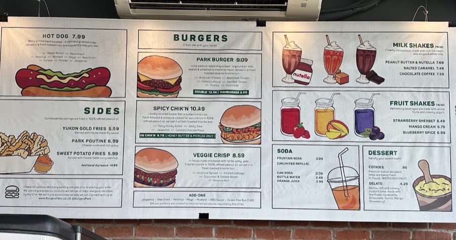 Burgers Park — halal burgers in North York